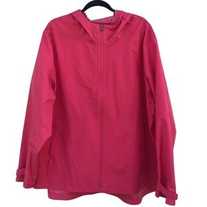 Time Tru Pink Rain Coat Jacket 3X